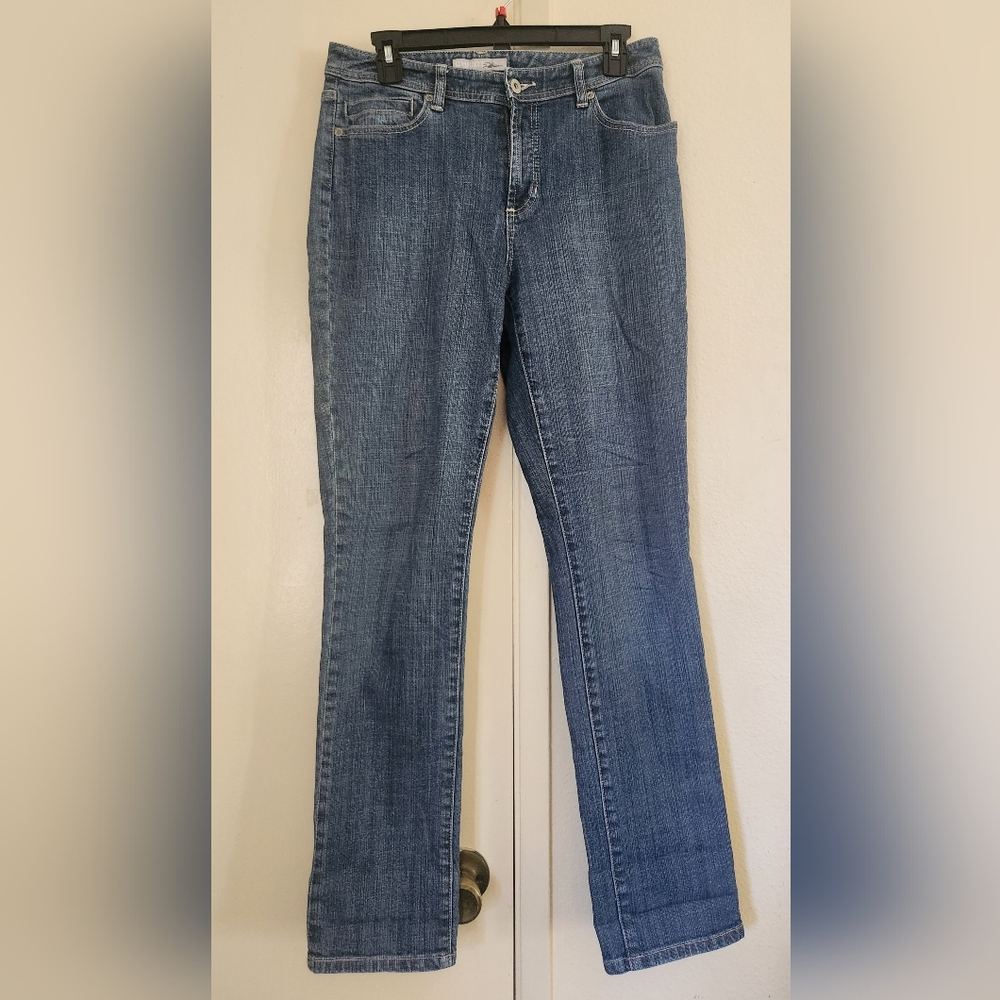 Chico's Blue Straight Leg Jeans